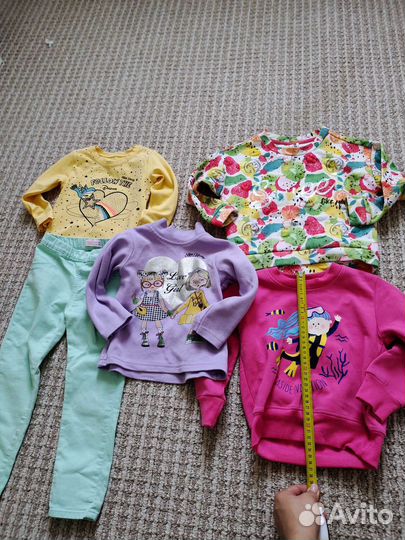 Штаны, кофта для девочки 9вещей