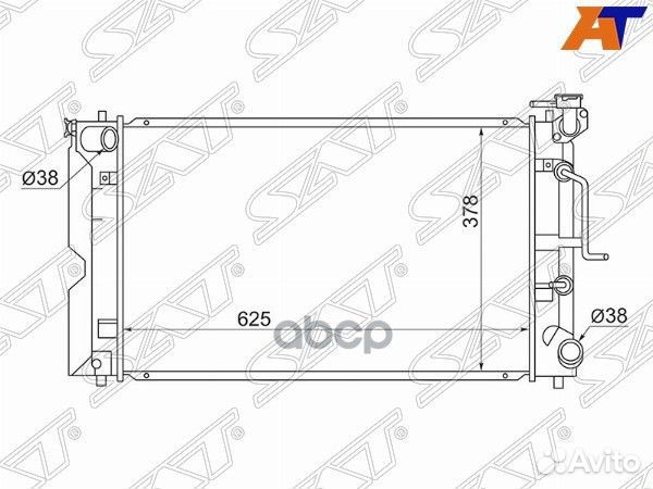 Радиатор Toyota Corolla (E120) 00-07 / Corolla