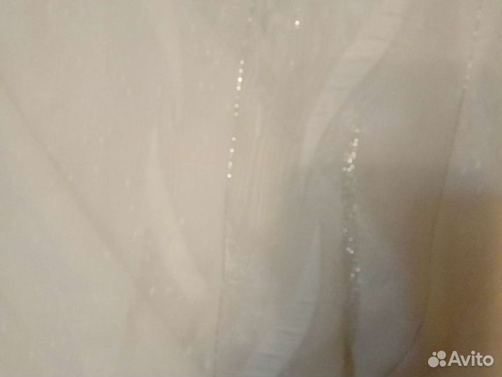 Тюль вуаль, цвет молочный