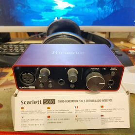 Focusrite scarlett solo 3rd gen звуковая карта