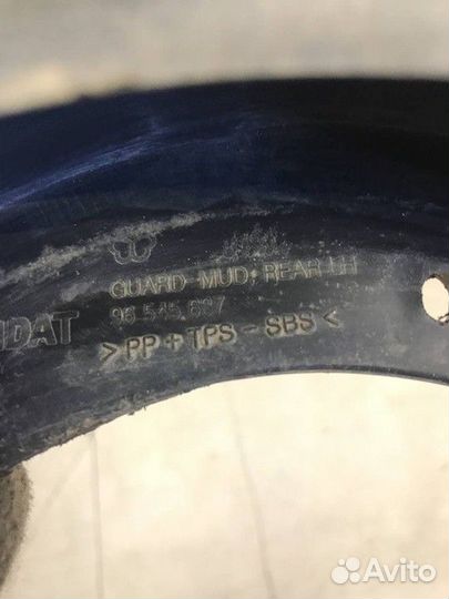 Брызговик задний левый Chevrolet Lacetti