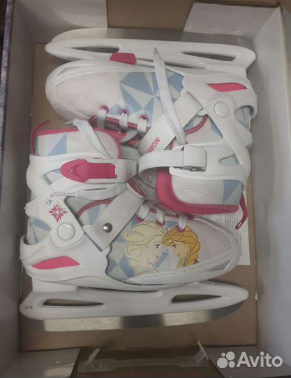 Коньки детские раздвижные размер 31-36