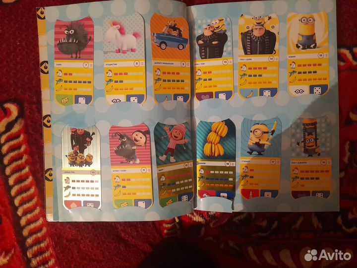 Карточки миньон магнит