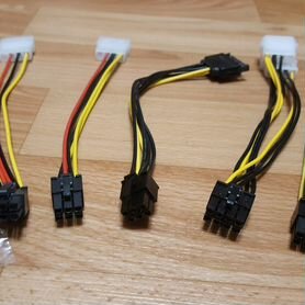 Переходники питания 6 пин 8 пин molex SATA