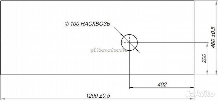 Allen Brau Infinity 1.21014.G Столешница для мебели, графит
