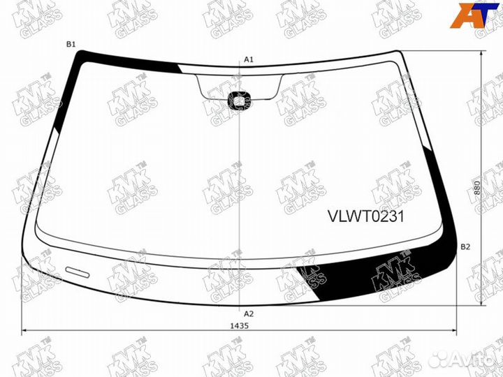 Лобовое стекло на VolksWagen Jetta 2010г