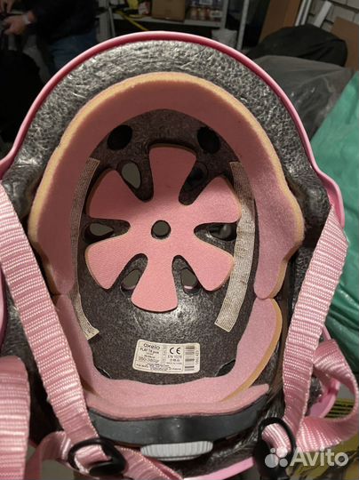 Шлем Oxelo 50-54см розовый для роликов