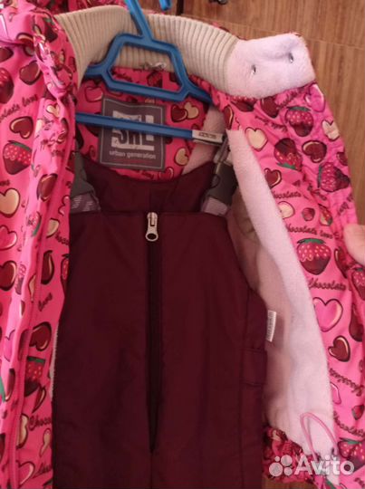 Зимний комбинезон для девочки 92