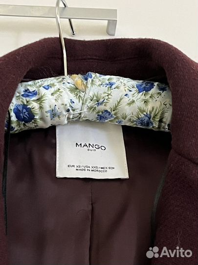 Пальто mango шерсть
