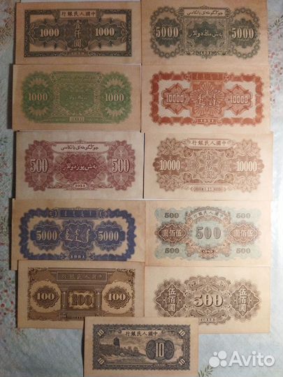 Банкноты Китая