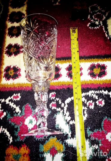 Рюмки, фужеры, хрустальный набор 6шт