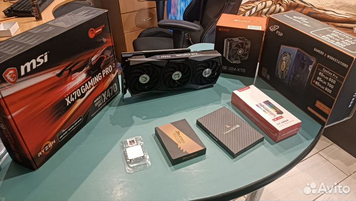 Игровой пк Rtx3070MsiGamingX+Ryzen5600+32гб+м2 1тб