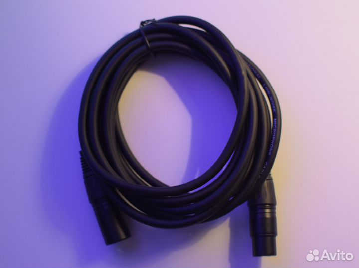Новый провод XLR - XLR (3 метра) для микрофона
