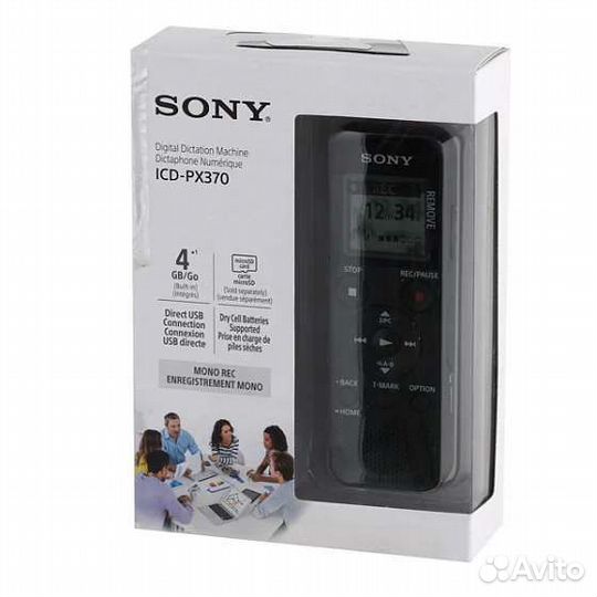 Диктофон sony icd-px370