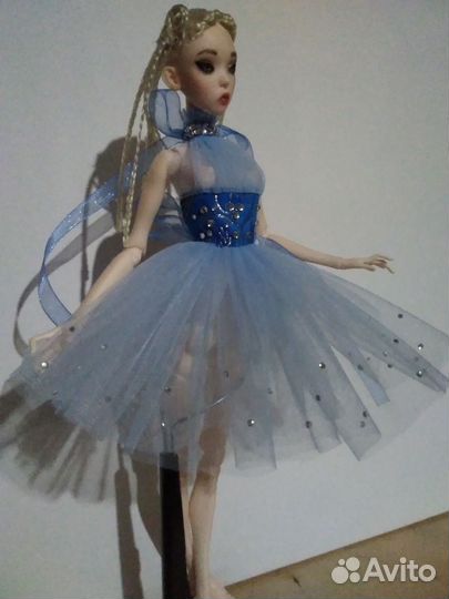 Платье для куклы рекаст Поповых. В наличии