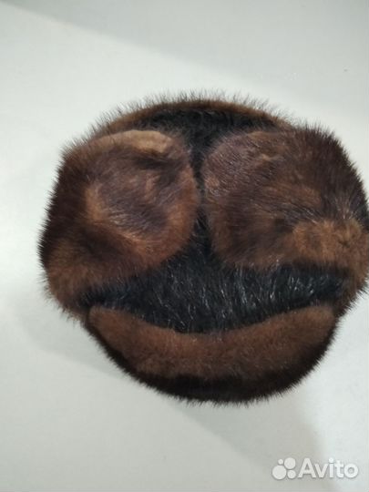 Норковая шапка мужская, размер 59