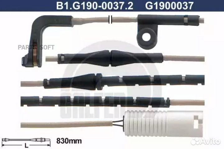 Galfer B1G19000372 Датчик износа торм. колодок BMW