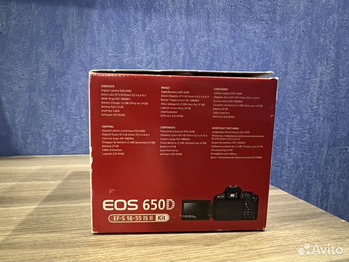 Фотоаппарат canon eos 650d 18-55is