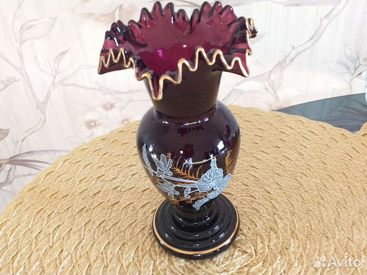 Вазы хрусталь Богемия Чехословакия