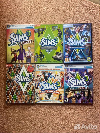 Компьютерные игры Sims 3 дополнения