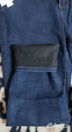 Джинсы утепленные женские 44 размер