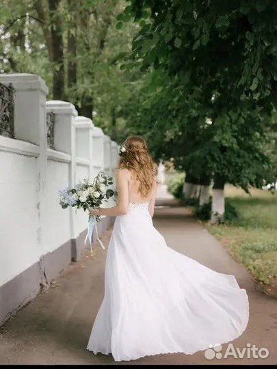 Свадебное платье/ на выпускной платье 44-46