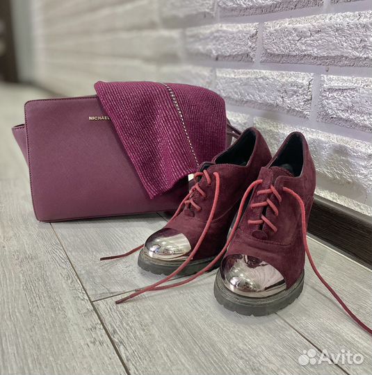 Сумка, ботильоны, шапка