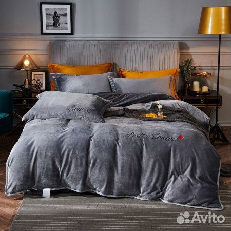 Велюровый постельный комплект