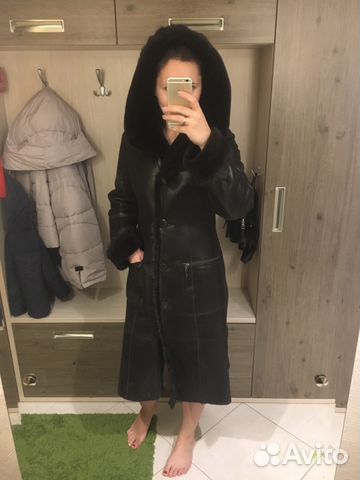 Дубленка натуральная с норкой женская 42-44 ivagio