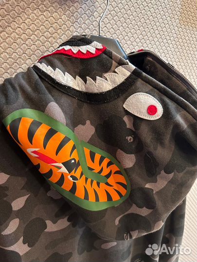 Зип худи bape shark