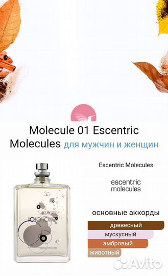 Escentric Molecules 01 парфюм ОАЭ 65 ml