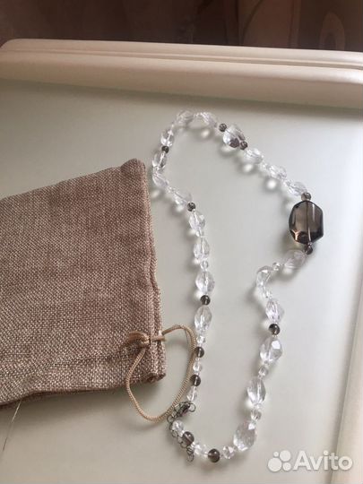 Колье из горного хрусталя