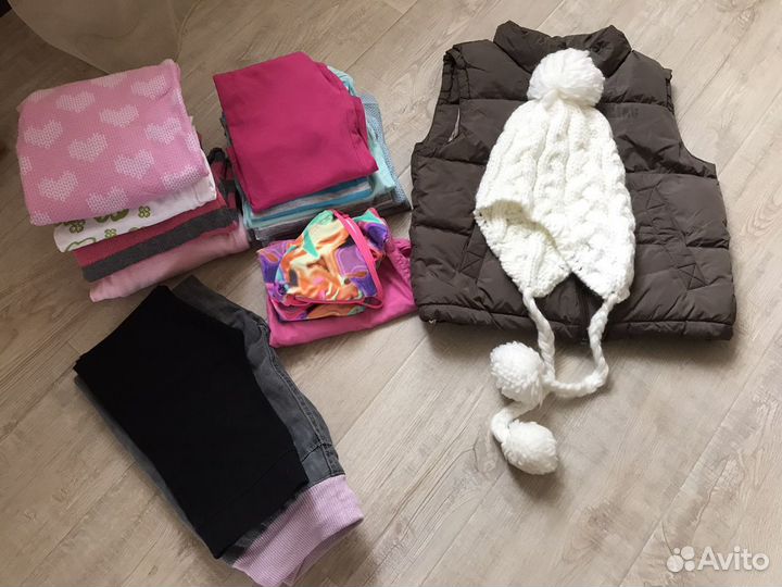 Детская одежда для девочек 122 пакетом