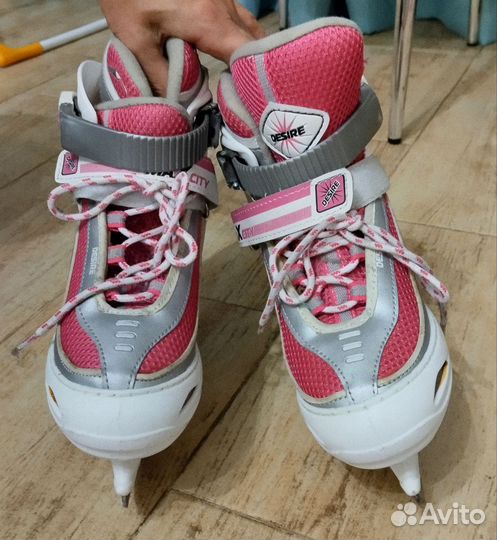 Коньки детские раздвижные 34 37