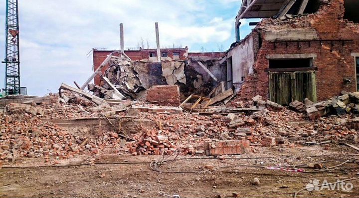 Снос домов демонтаж вывоз мусора