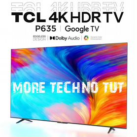 Телевизор 50"TCL,4K HDR, черный