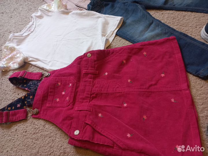 Вещи пакетом на девочку 98, 122