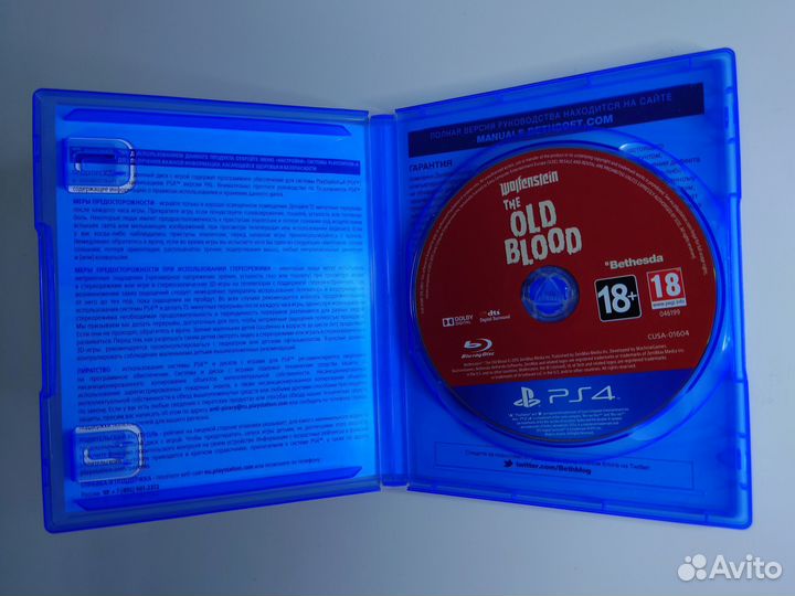 Wolfenstein the old blood PS4 игра