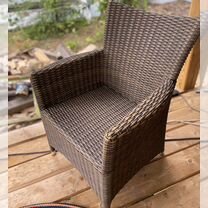 Кресло из искусственного ротанга (садовое)