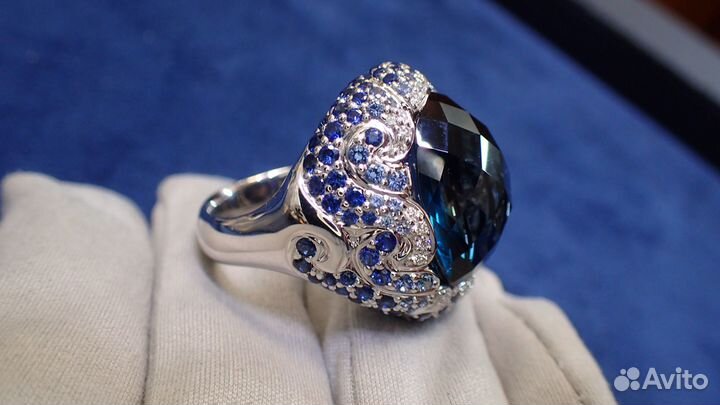 Золотое кольцо с топазом Belle Bague (GIM)