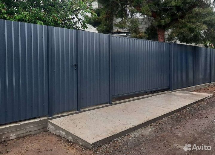 Забор и Навес установка на Заказ