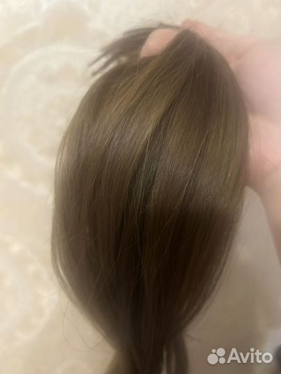 Волосы для наращивания русые 50 см