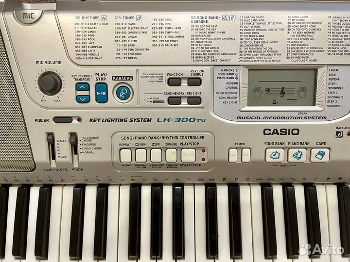 Синтезатор casio LK-300TV