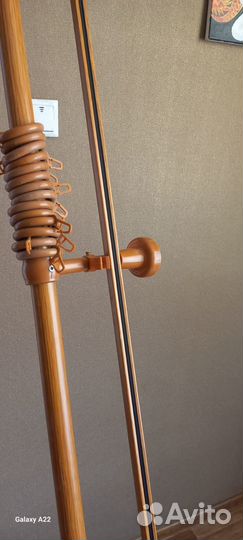 Карниз потолочный двухрядный 3,1 м вишня