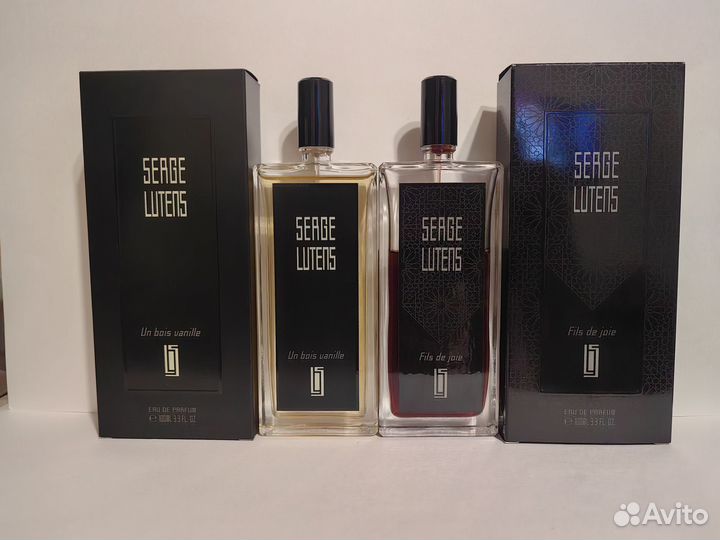 Serge Lutens un bois vanille и Fils de joie
