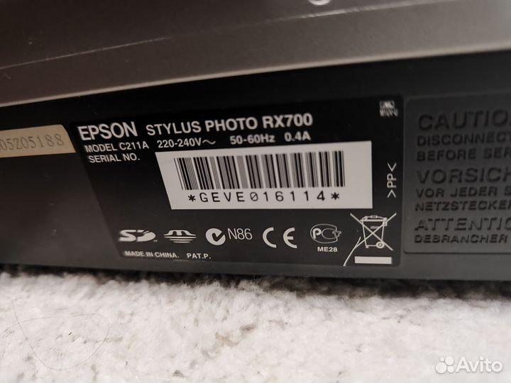Принтер epson stylus photo rx700