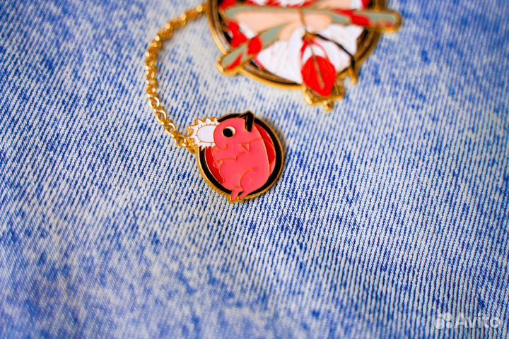 Значок / Человек-бензопила с Почита / Аниме Денжи