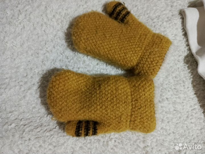 Комплект шапка, снуд и варежки