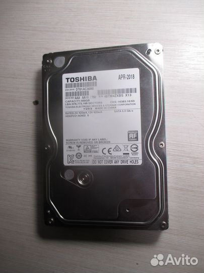 Жесткий диск Toshiba 500 Гб