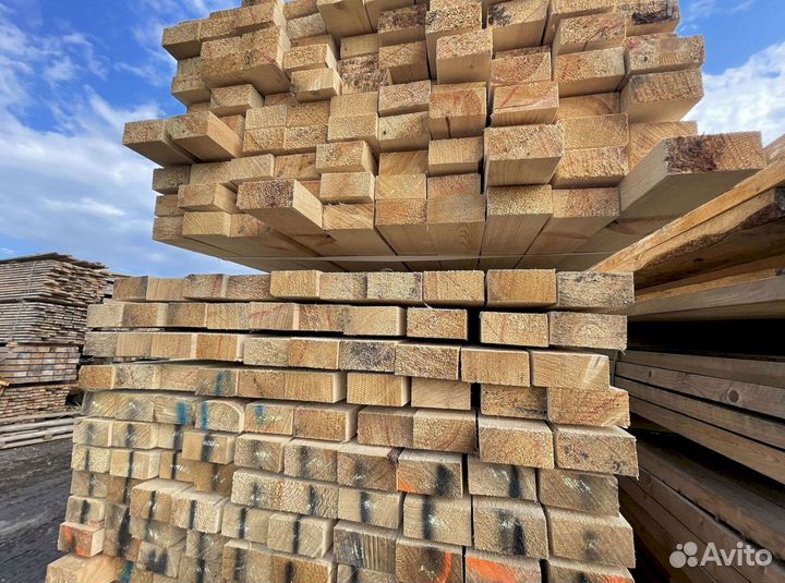 Доска обрезная сосна ель